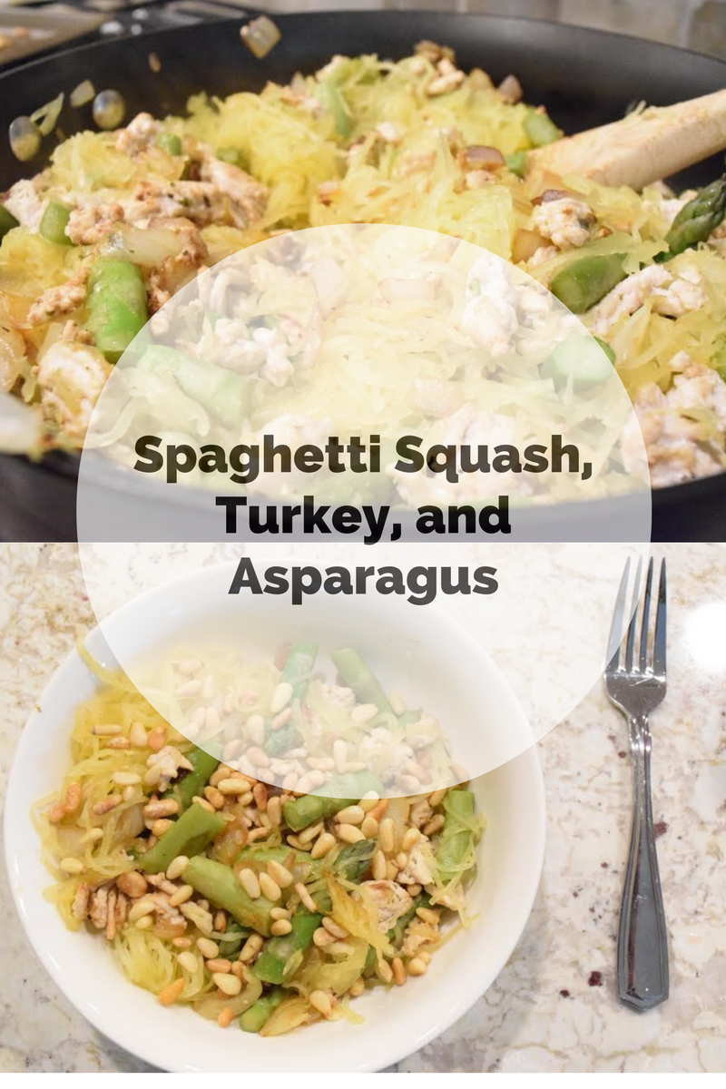 Spaghetti Squash, Turkey, and Asparagus - The Southern Magnolia